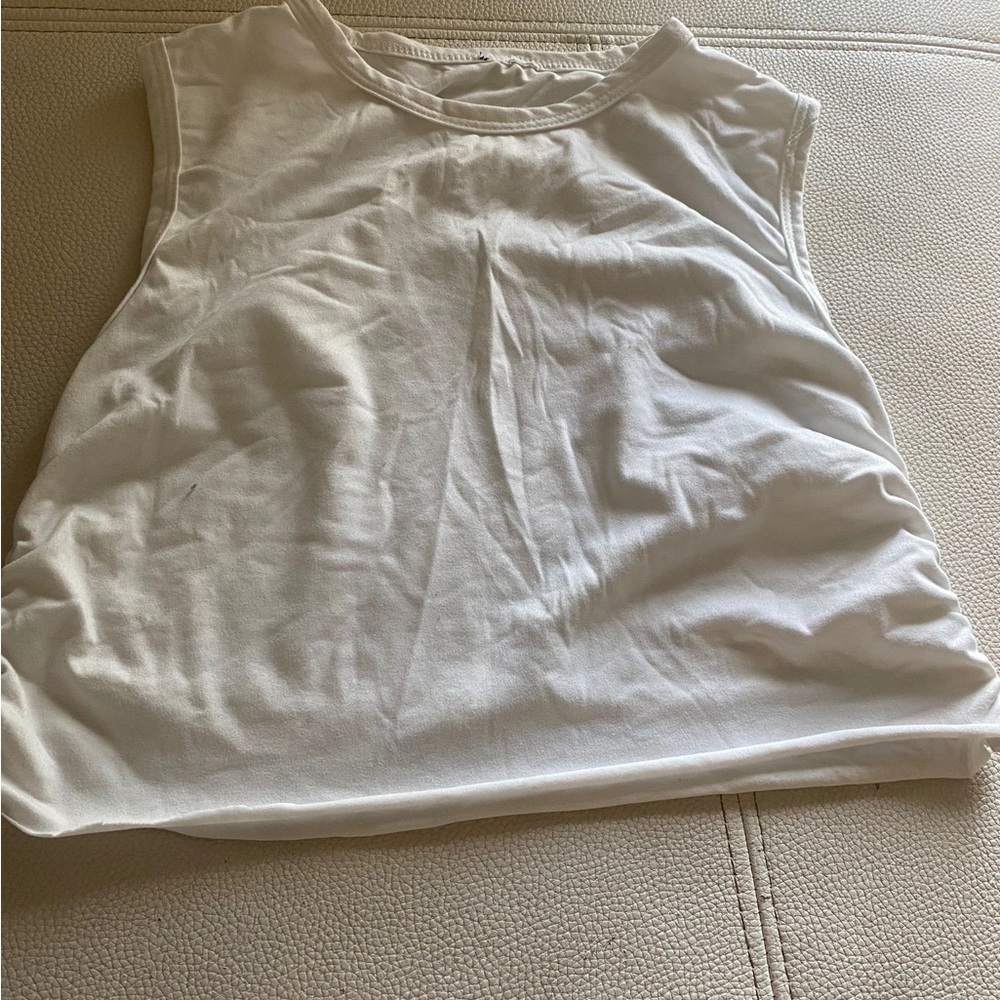 White crop top